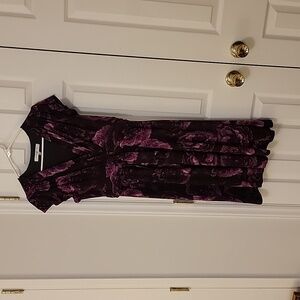 Evan Picone purple floral dress sz 10